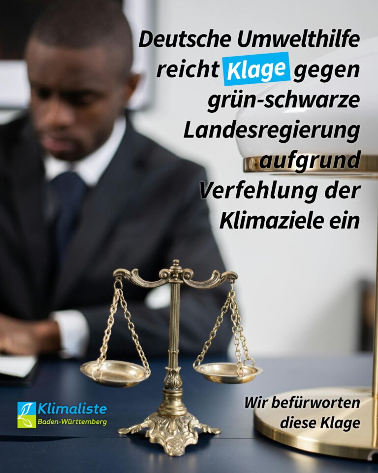 Deutsche Umwelthilfe verklagt Land Baden-Württemberg